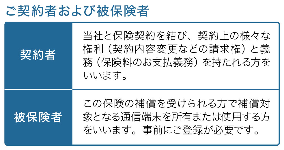 重要事項説明 | モバイル機器の保険